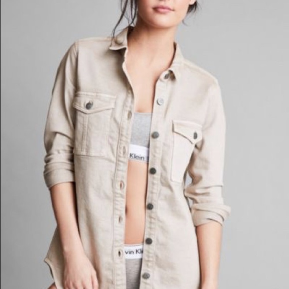 NWT Calvin Klein x UO Khaki Utility Shirt Jacket